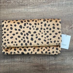 Cheetah print clutch NWT